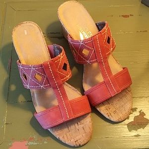 Aerosols Heelrest Open-toed 6-1/2M Coral Sandals